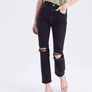 Abercrombie & Fitch Black Straight Leg Jeans